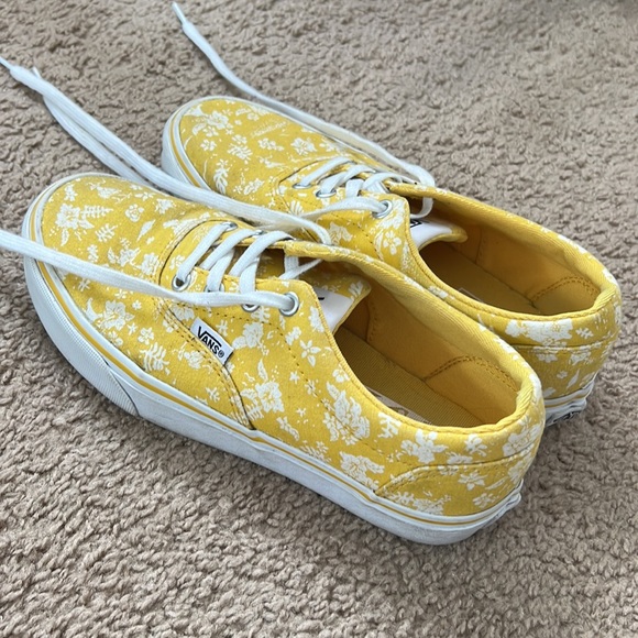 Yellow Floral Vans - Picture 2 of 8